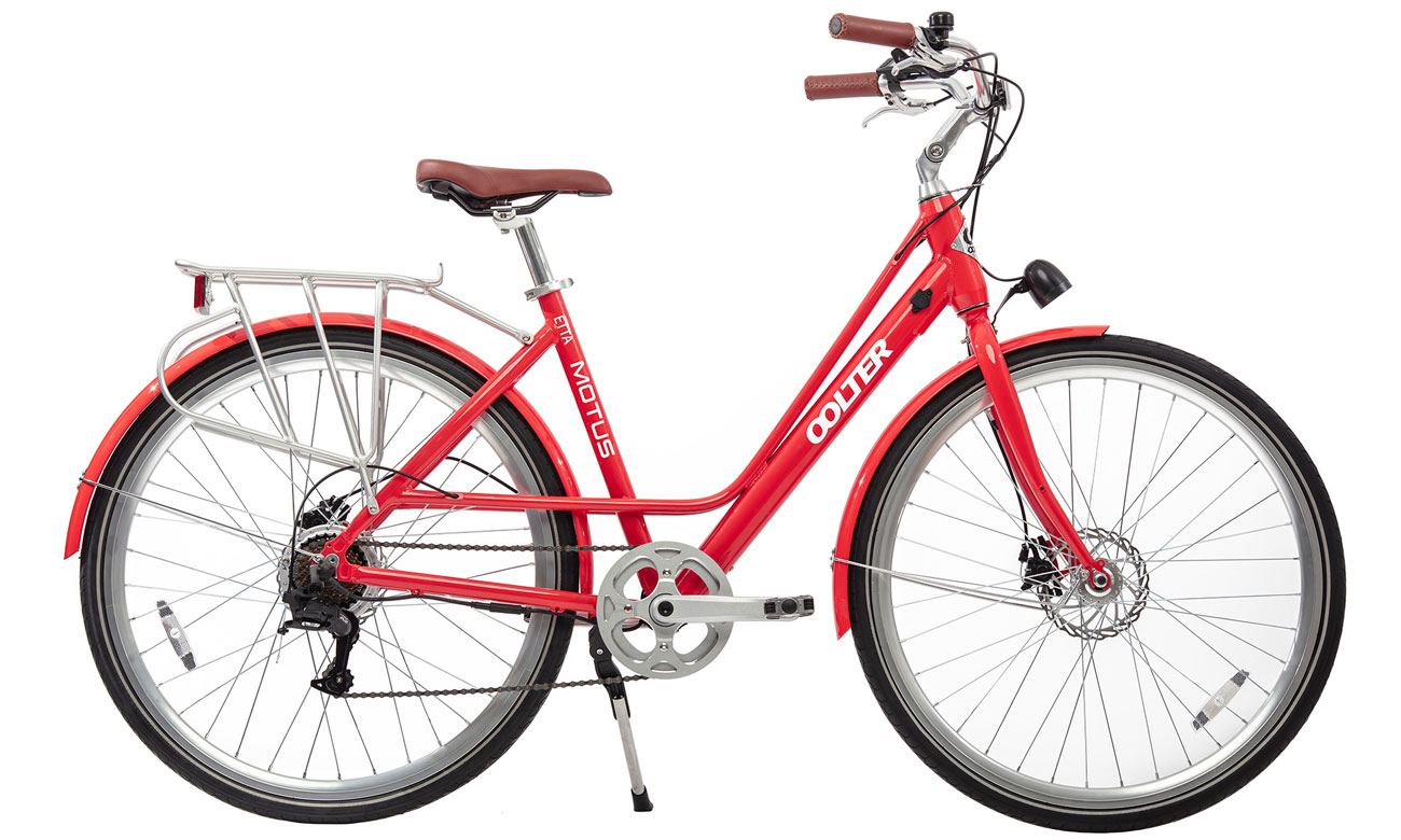 Rower elektryczny Motus Etta Red 490 mm - Widok prawego boku