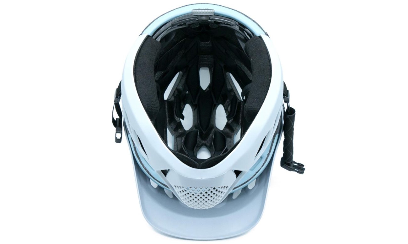 Kask szczękowy Motus Full face MTB Szary M/L - Widok od dołu pod kątem