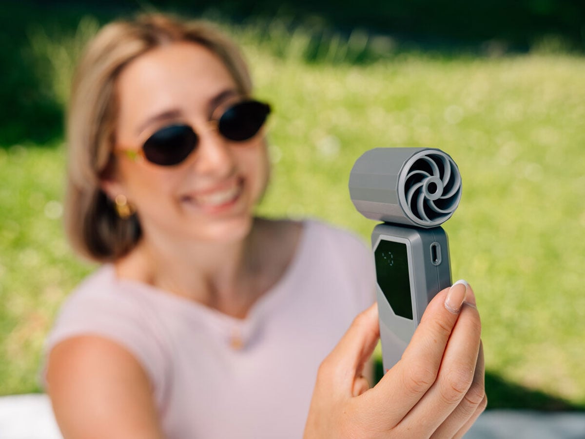 Verbatim Cool’n’Go AirJet Handheld Fan Grey/Purple