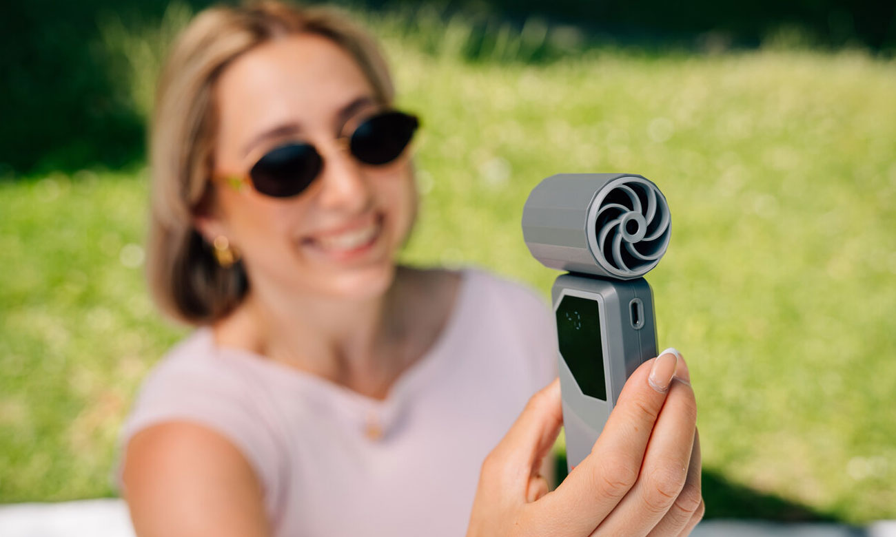 Verbatim Cool’n’Go AirJet Handheld Fan Grey/Purple