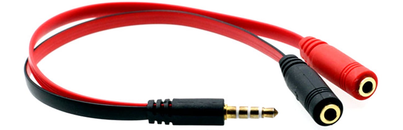 Adapter Mozos ASM-1 2x minijack 3,5 mm (żeński) - 1x minijack 3,5 mm (męski) - Widok ogólny
