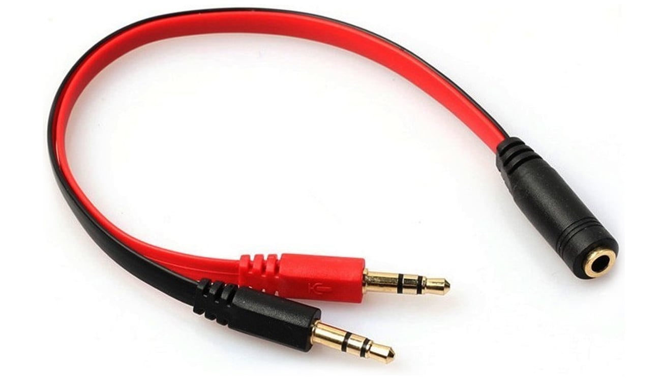 Adapter Mozos ASM-2 2x minijack 3,5 mm (męski) - 1x minijack 3,5 mm (żeński) - Widok ogólny