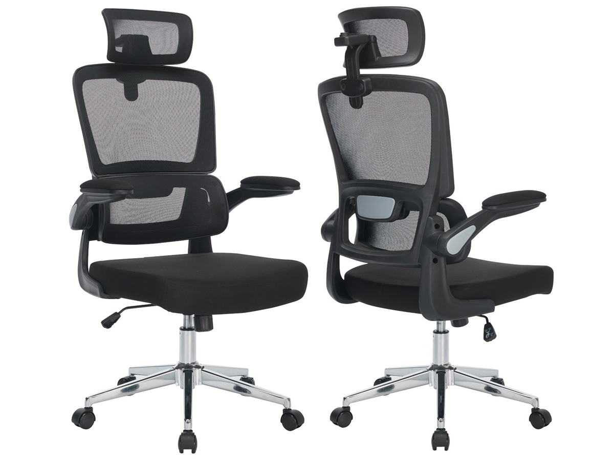Fotel ergonomiczny Mozos ERGO-K - Widok od przodu i od tyłu