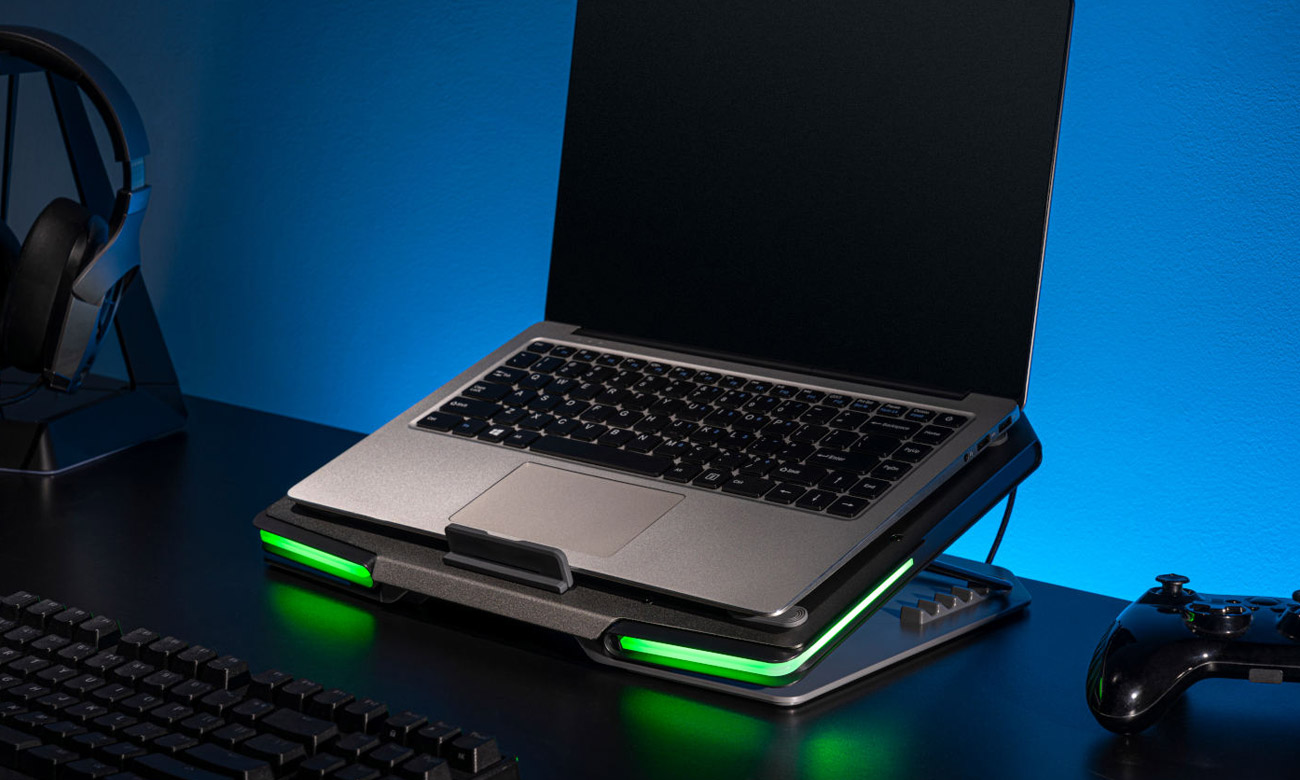 Mozos Podkładka chłodząca RGB do laptopa LS5-RG z laptopem