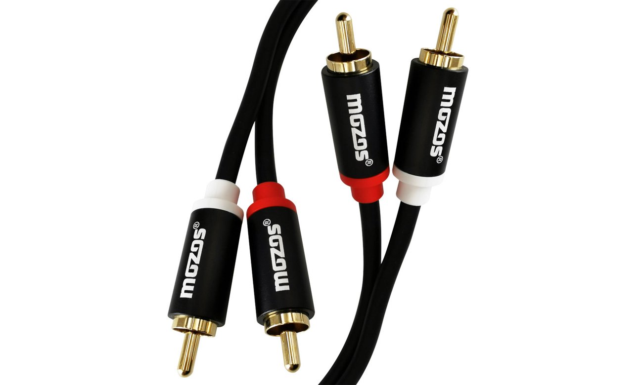 Kabel Mozos 2x RCA - 2x RCA Chinch 1m - Anschlüsse