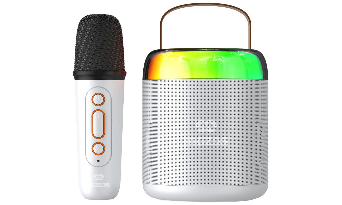 Mozos MK-WHITE głośnik przenośny z mikrofonem