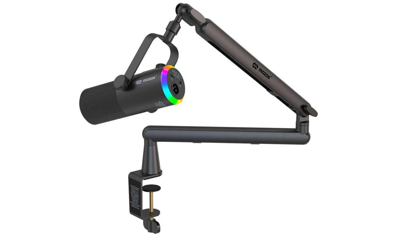 Zestaw mikrofonowy ze statywem XLR USB Mozos TAM8