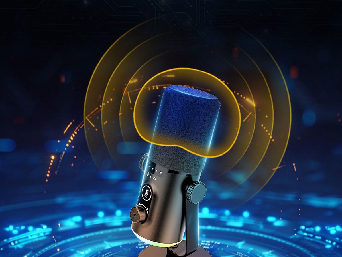 Zestaw mikrofonowy ze statywem XLR USB Mozos TAM8