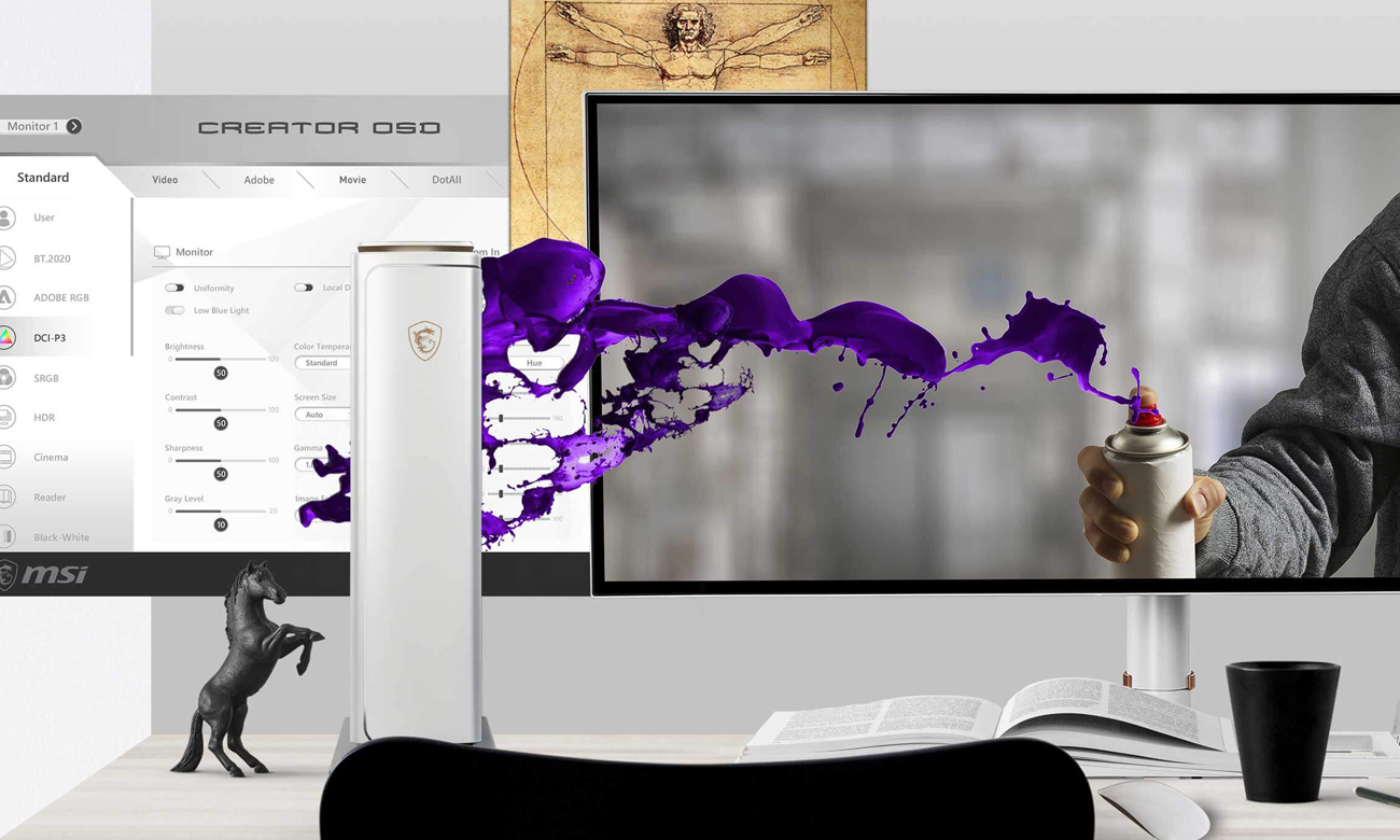 MSI Creator P100A wielozadaniowość