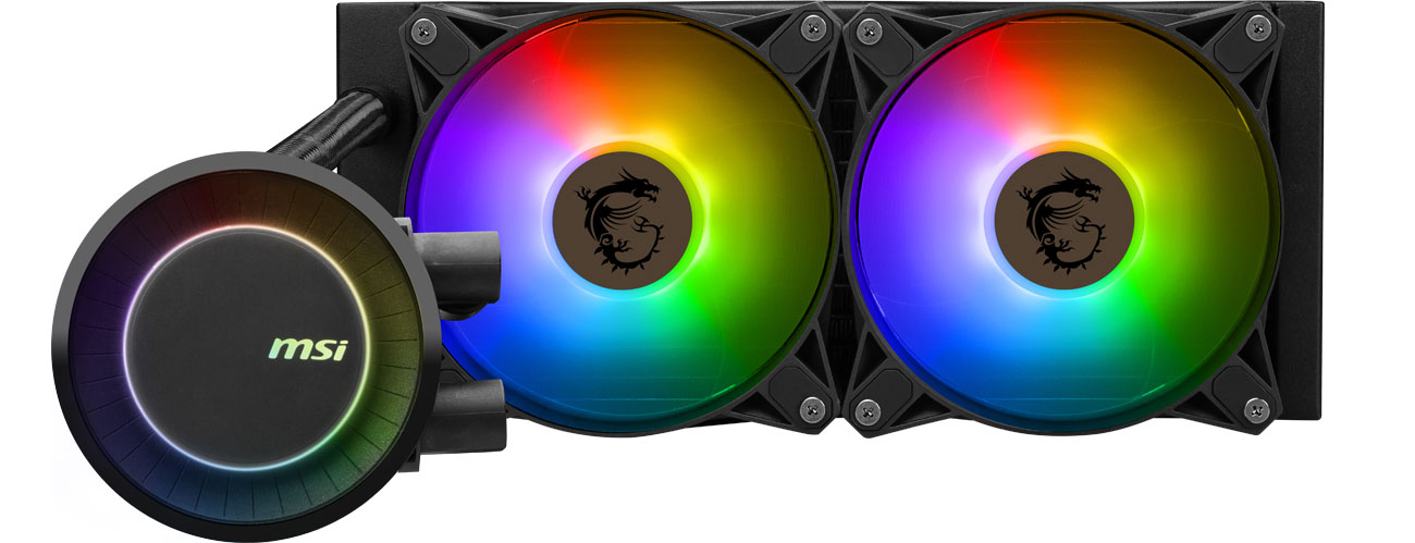 MSI MAG Coreliquid E240 Black podświetlenie
