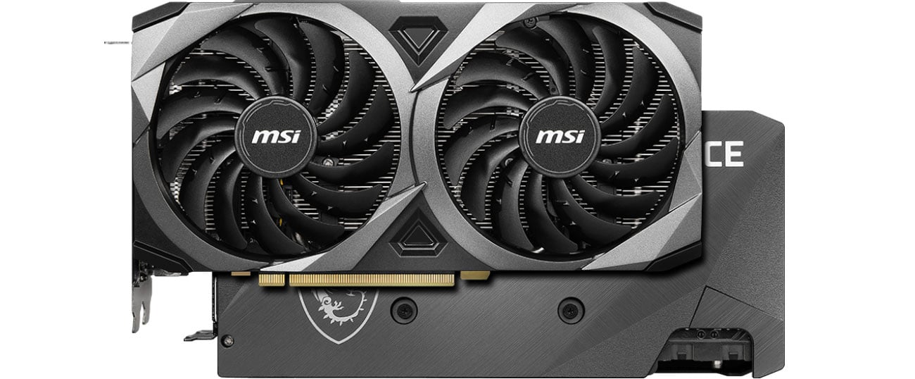 MSI GeForce RTX 3060 Ti VENTUS 2X OC chłodzenie