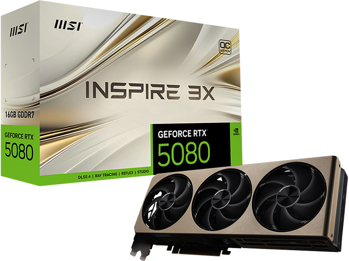 MSI GeForce RTX 5080 Inspire 3X OC 16 GB