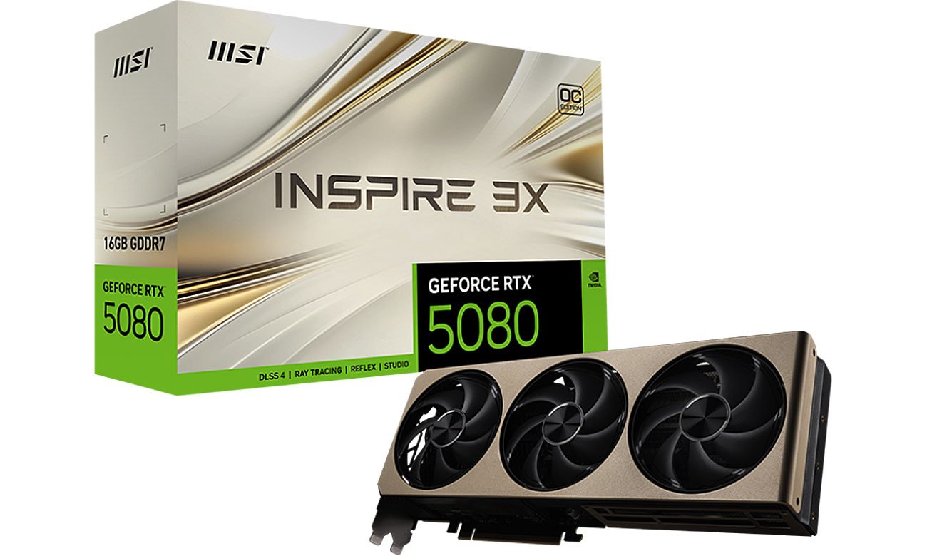 MSI GeForce RTX 5080 Inspire 3X OC 16 GB