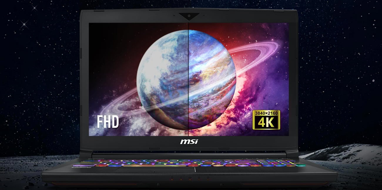 MSI GT63 rozdzielczość 4K IPS