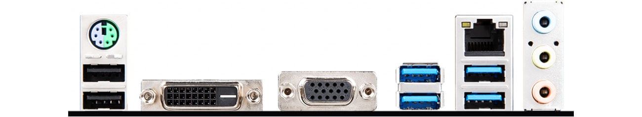 MSI A320M PRO-E Złącza USB