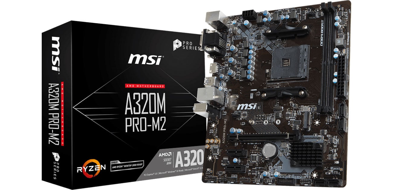 Płyta główna Socket AM4 MSI A320M PRO-M2