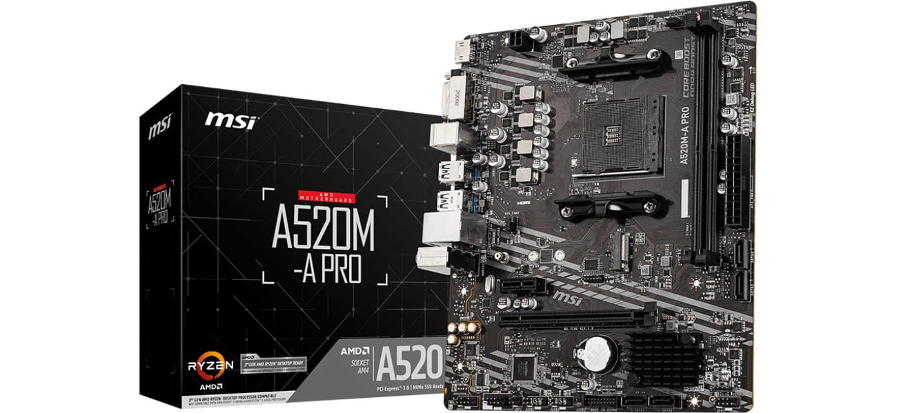 Płyta główna Socket AM4 MSI A520M-A PRO