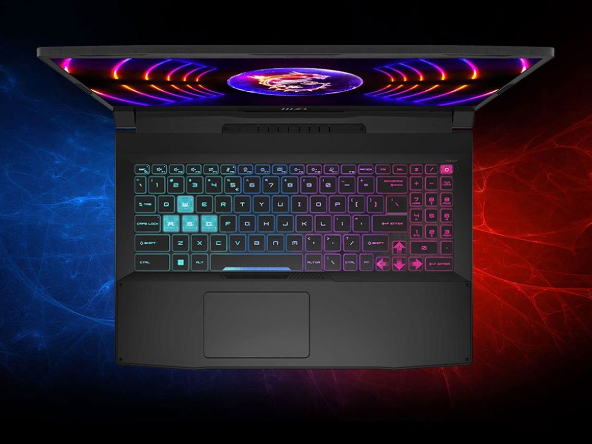 Laptop MSI Katana 15 klawiatura z podświetleniem RGB