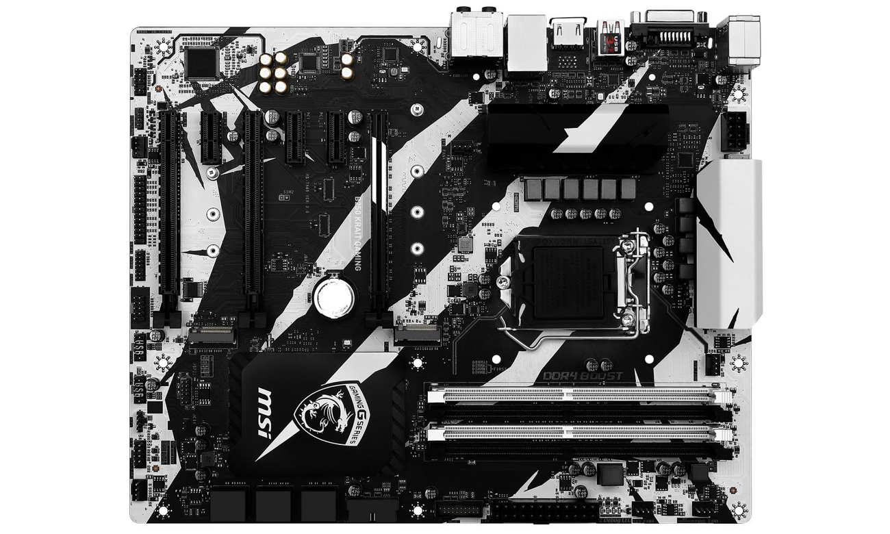 Płyta główna MSI B250 KRAIT GAMING Widok z góry