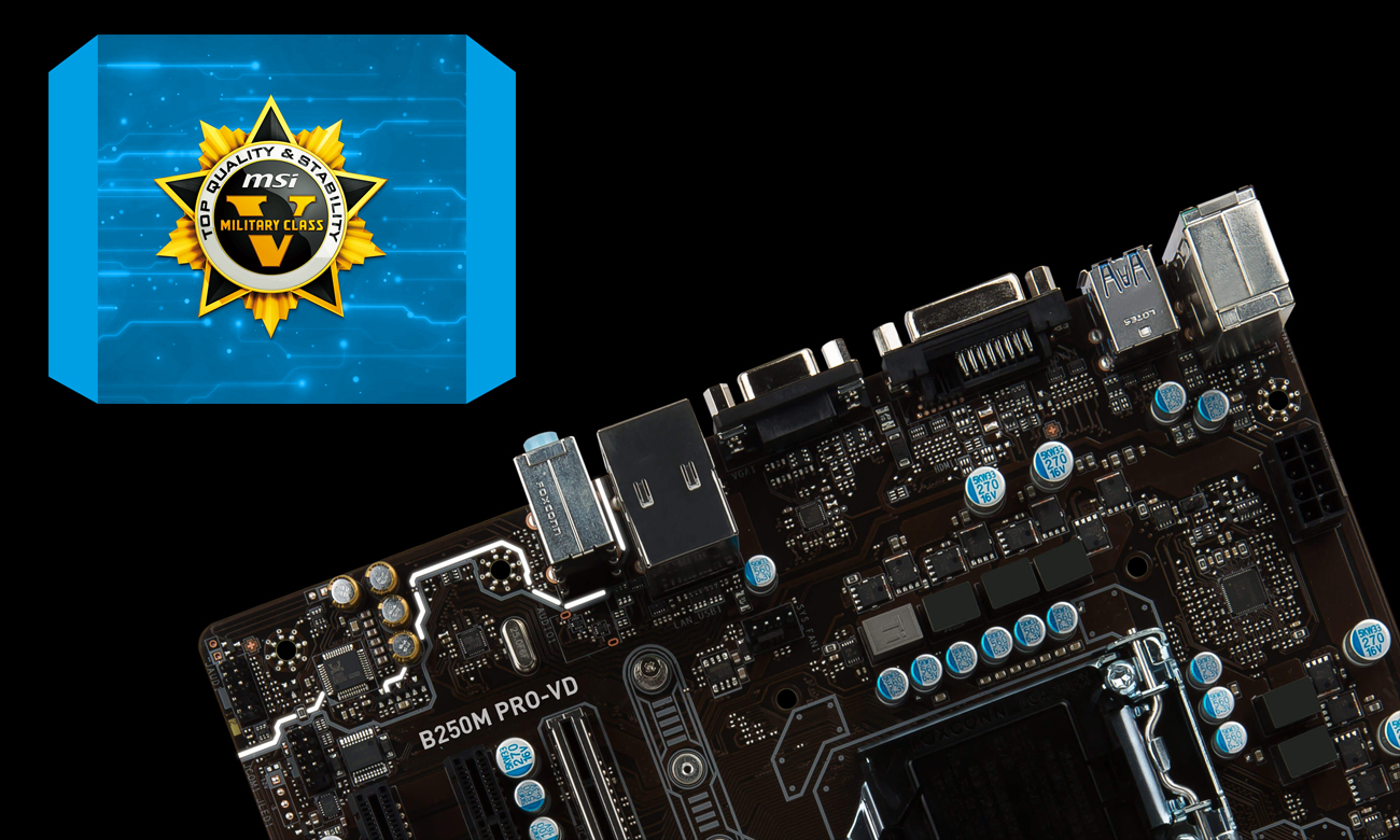 MSI B250M PRO OPT BOOST Military Class 5