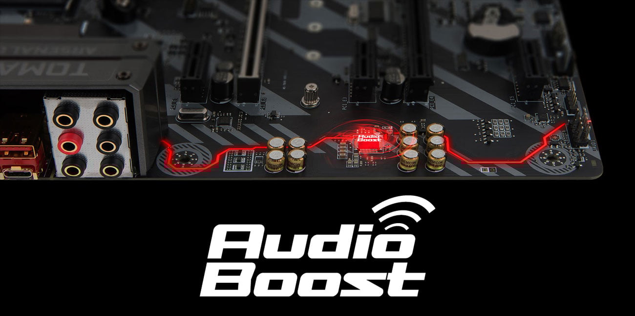 MSI B350 TOMAHAWK PLUS Audio Boost