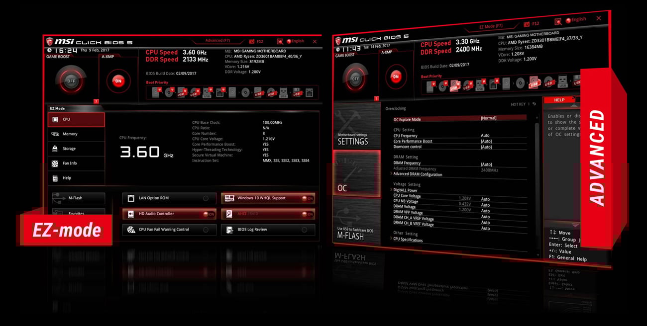MSI B350M MORTAR Click BIOS 5