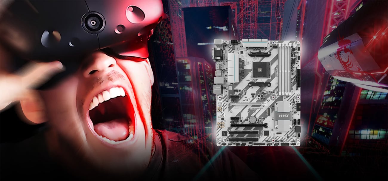 MSI B350 TOMAHAWK ARCTIC VR Ready
