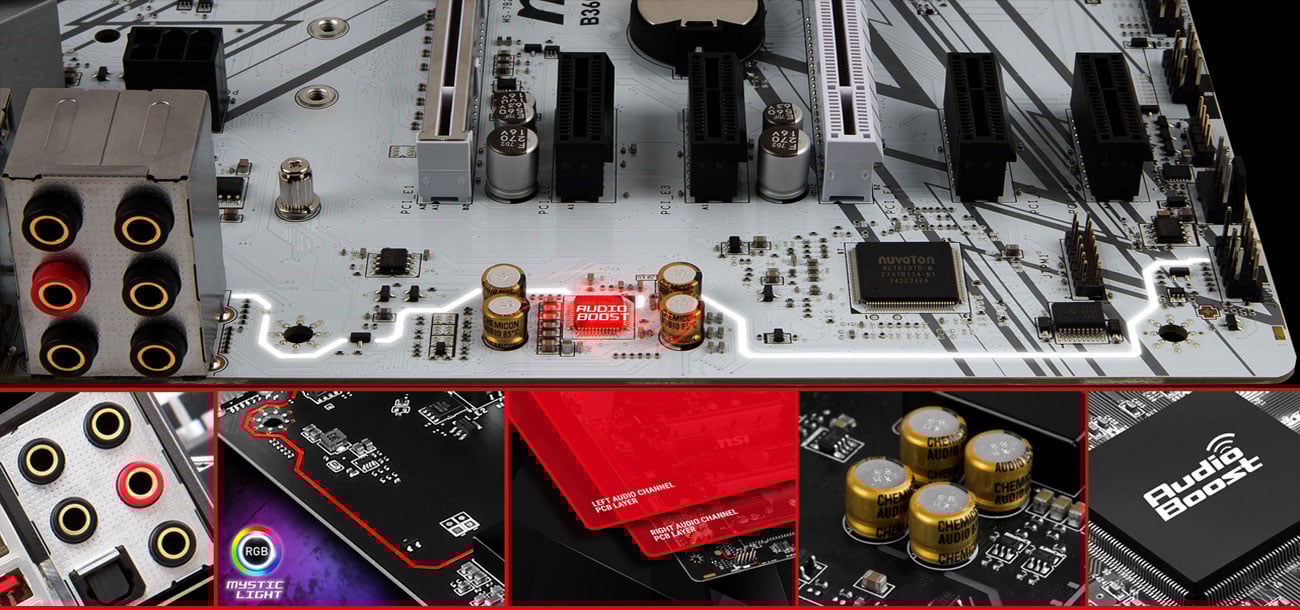 MSI B360 Gaming Arcticsystem Audio Boost