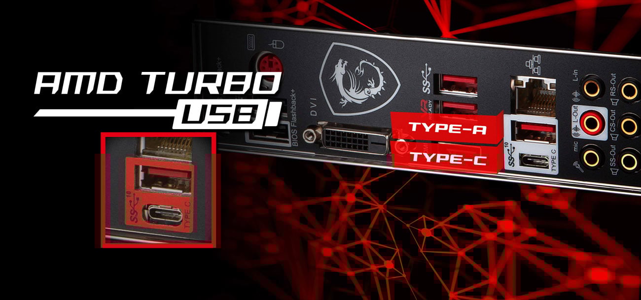 MSI B450 TOMAHAWK USB