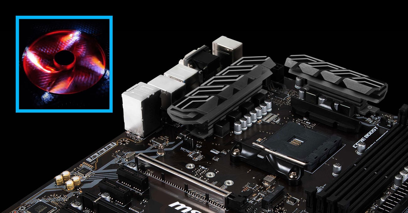 MSI B450-A PRO Chłodzenie