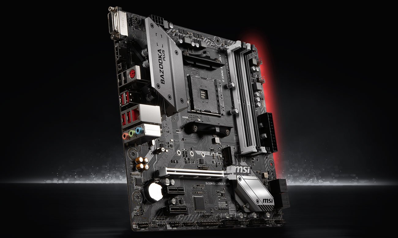 MSI B450M Bazooka Plus Wciągający dźwięk z systemem Audio Boost