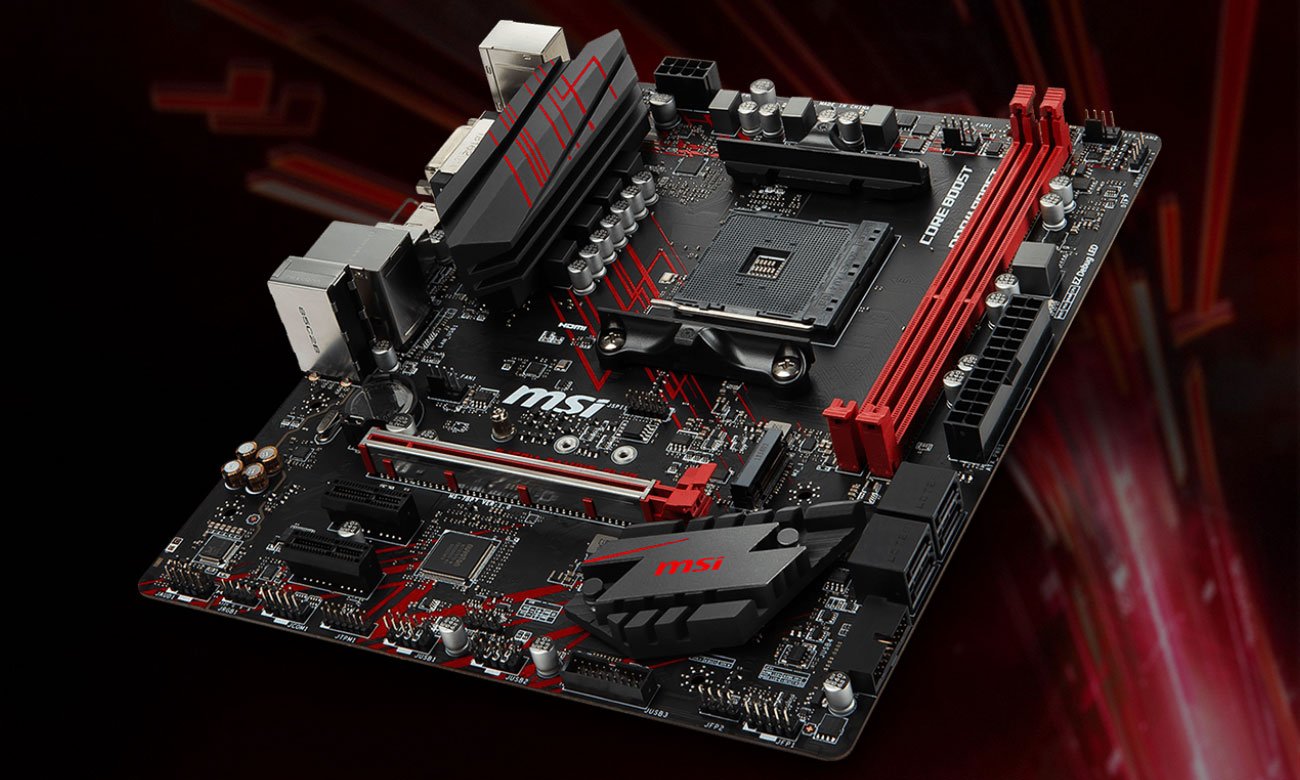 MSI B450M Gaming Plus Ulepszona konstrukcja radiatorów, Obsługa trybu DC/PWM