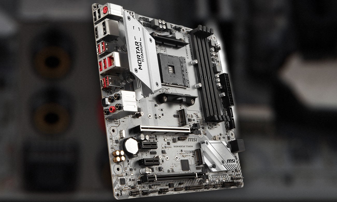 MSI B450M Mortar Titanium Dźwięk wciągający do gry