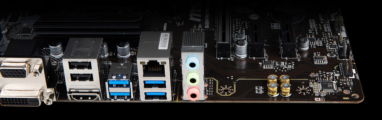 MSI B450M PRO-VDH PLUS - Układ audio