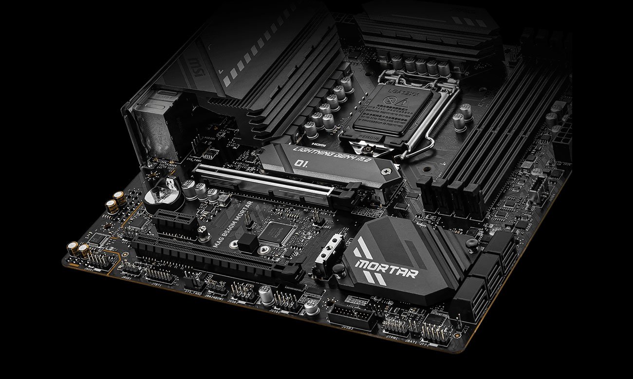 MSI B560M MORTAR - Złącza M.2, PCI-E