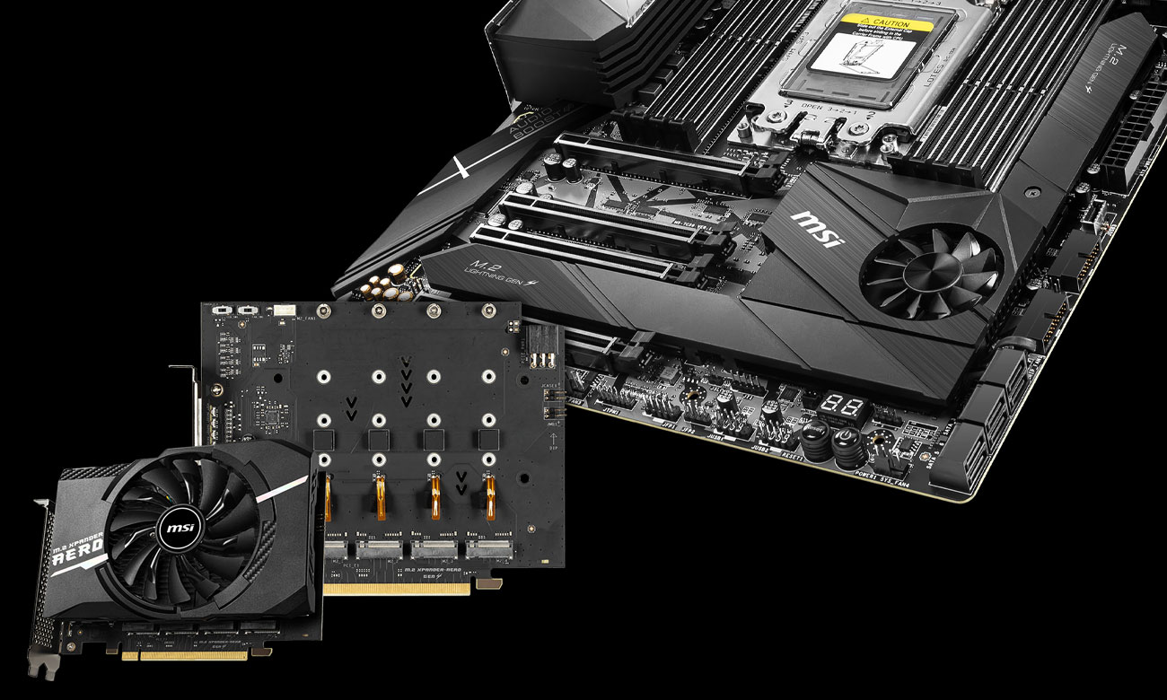 MSI CREATOR TRX40 - Złącza M.2