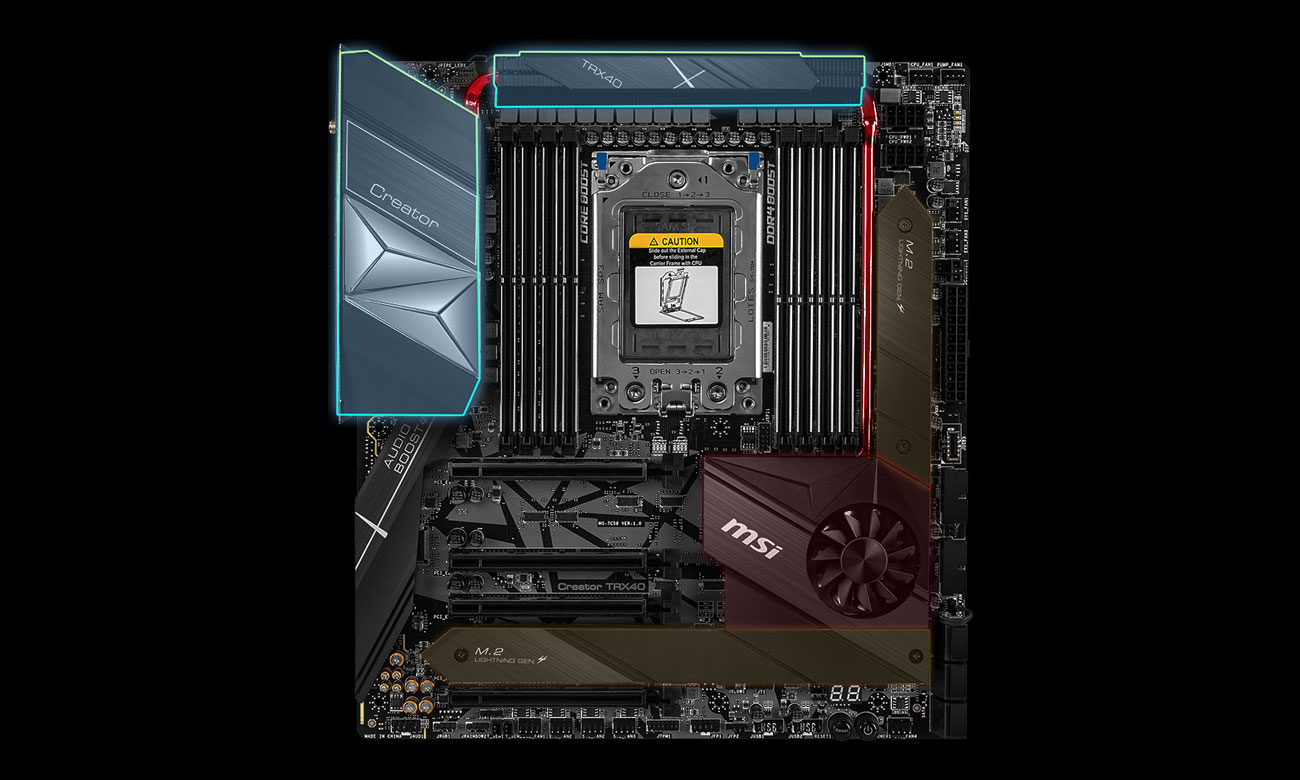 MSI CREATOR TRX40 - Chłodzenie