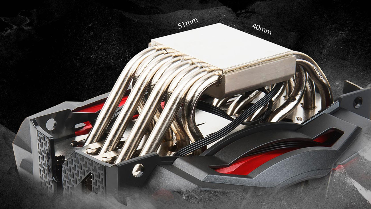 MSI Core Frozr XL niklowo miedziana podstawa