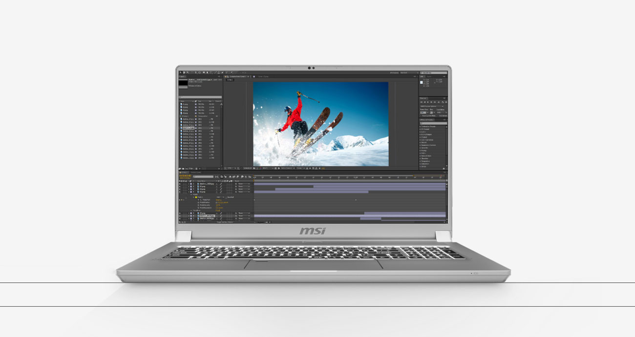 Laptop do projektowania graficznego MSI Creator 17