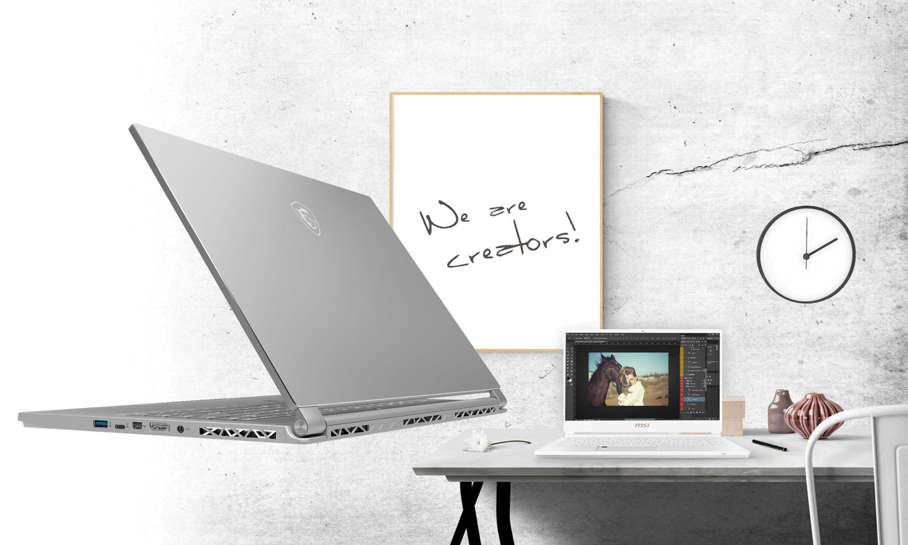 MSI P65 Creator 8RD Ponad 8 godzin kreatywnej pracy na baterii