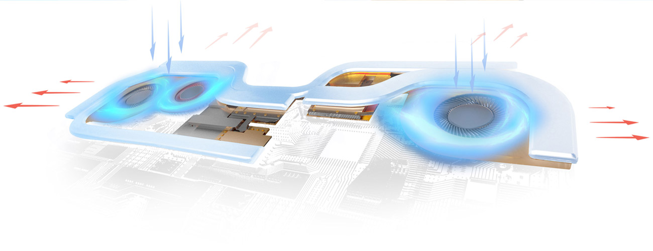 MSI P65 Creator 8RD Chłodzenie Cooler Boost Trinity