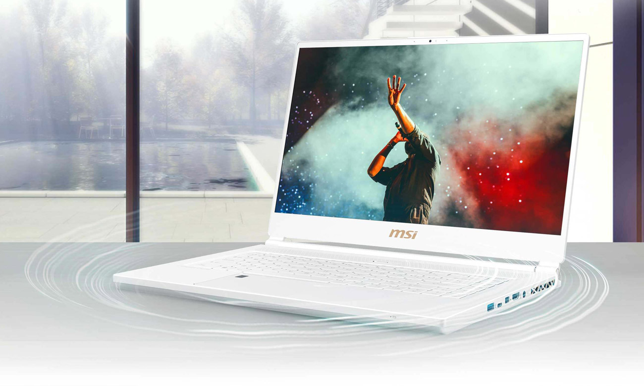 MSI P65 Creator 8RD Prawdziwe doznania dźwiękowe Nahimic 3