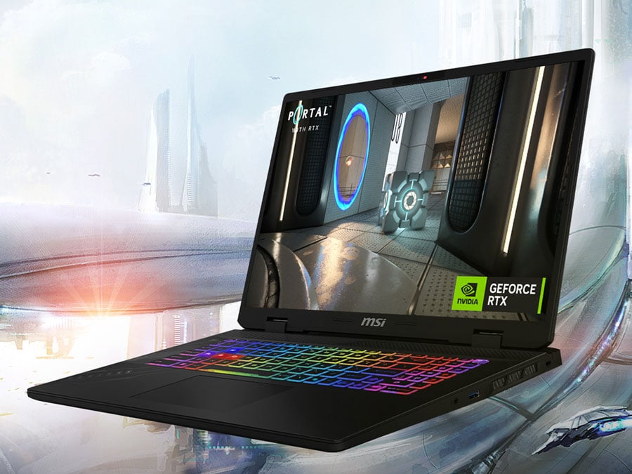 MSI Crosshair 17 HX AI widok ekranu