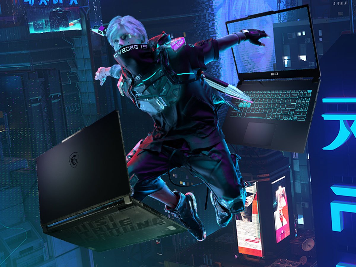 MSI Cyborg 15 wygląd laptopa