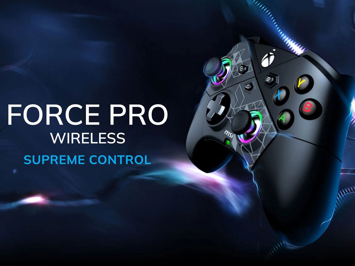 Kontroler MSI Force Pro Wireless Czarny - Grafika z napisami