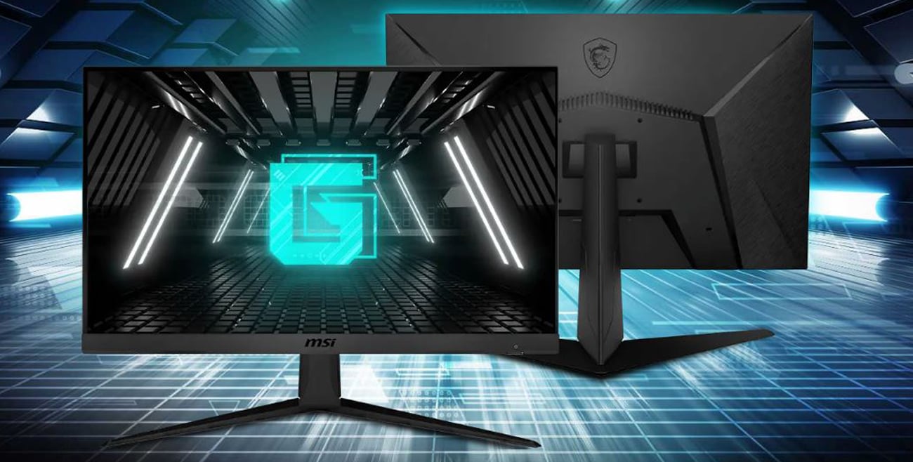 Front- und Rückansicht des MSI G2412F Monitors