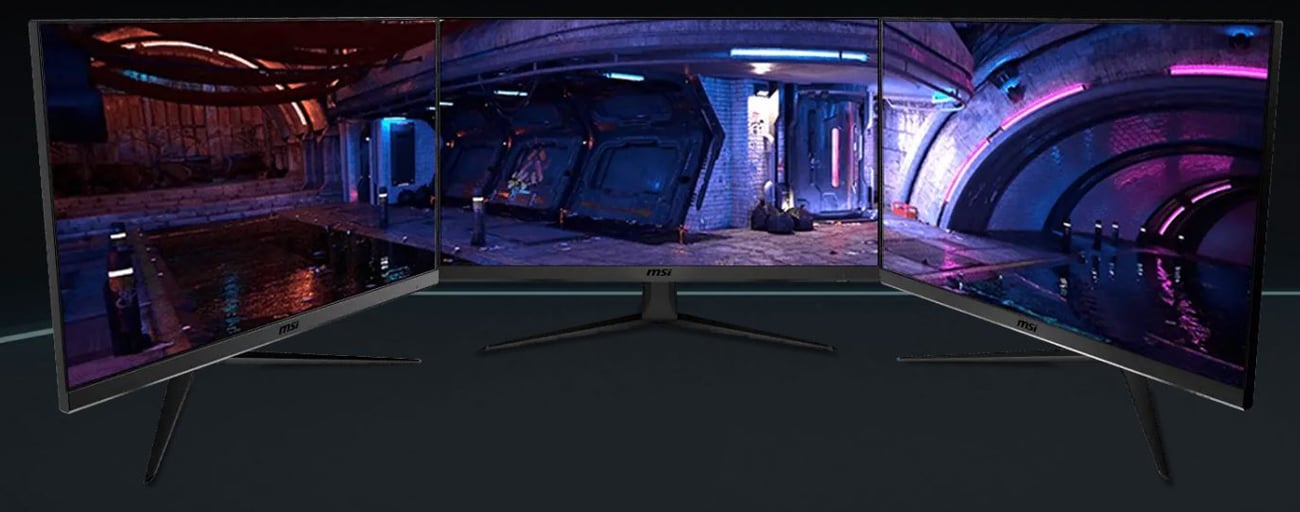 MSI G2412F Monitor mit verbundenen Monitoren