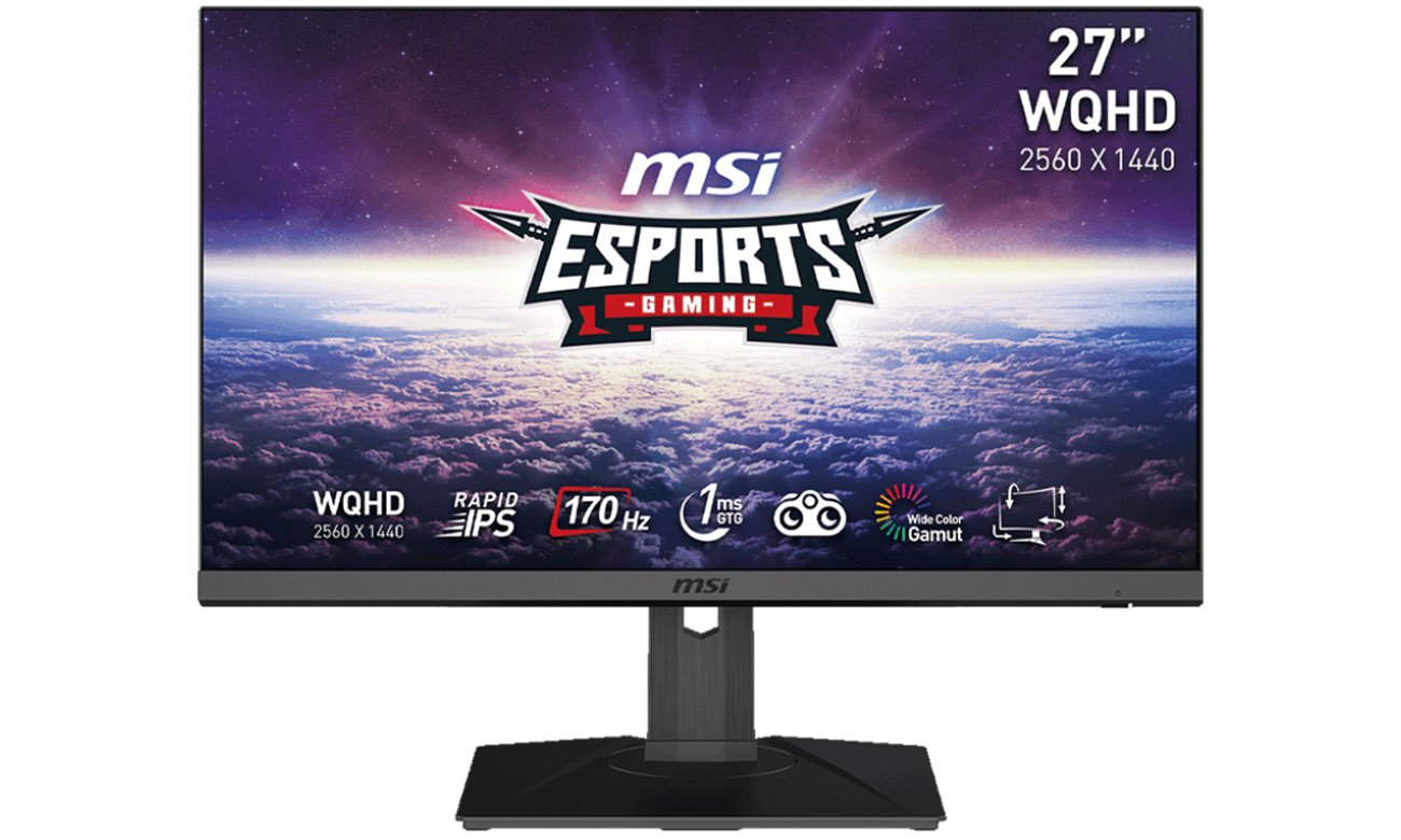 MSI G272QPF widok z przodu