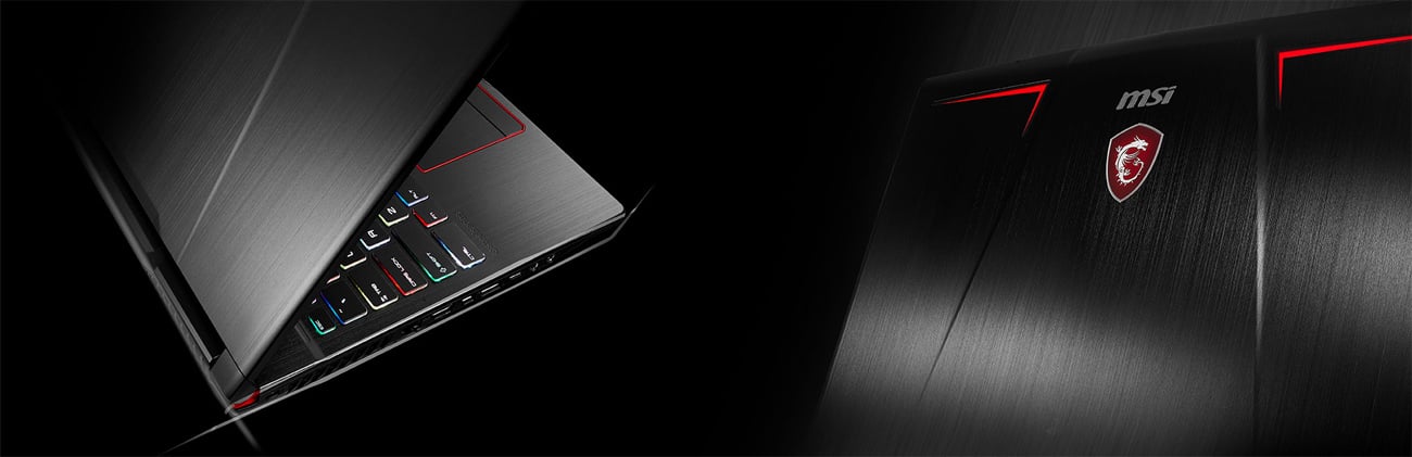 MSI GE73VR 7RE aluminiowa obudowa