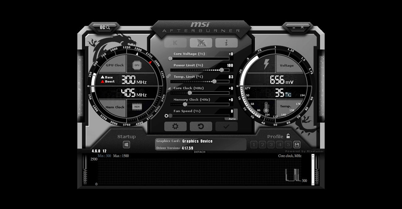 msi afterburner gtx 1650